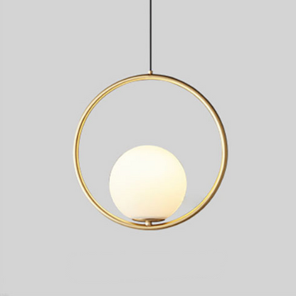 Scandinavian Pendant Lamp | 15.7 x 7.8 in | Metal & Glass | Elegant Warm Illumination | Brick by Brick