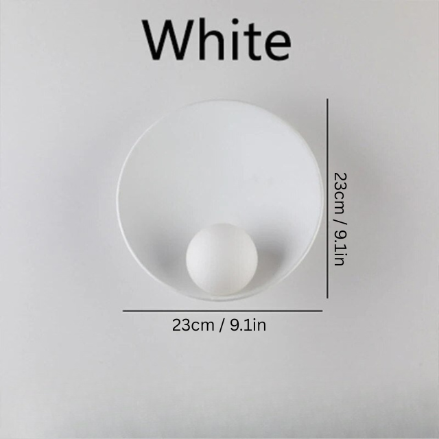 Contemporary Wall Sconce | 9.1 x 9.1 in | LED Light with Sculptural Shade | Adjustable Lighting | Brick by Brick