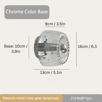 Bauhaus Glass Wall Lamp | 3.5 x 5.1 x 6.3 in | Decorative Wall Light | Living Room, Corridor, Stairway, Hallway | E14 LED Modern Glass Sconce | Brick by Brick