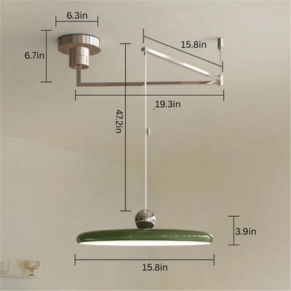 Nordic Rotatable Pendant Light | AC 90–260V | Modern Folding LED Chandelier | Adjustable Arm Ceiling Lamp | Brick by Brick