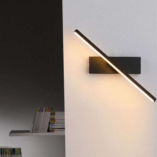 Modern Rotatable LED Wall Light | Black Metal | 12" Pivot Arm | Brick by Brick