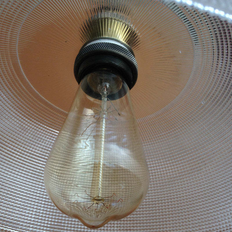 Retro Glass Pendant Light | 5.9 x 7.9 in | Industrial Loft Design | Colorful Glass Shades | E27 Bulb | Adjustable Cord | Brick by Brick