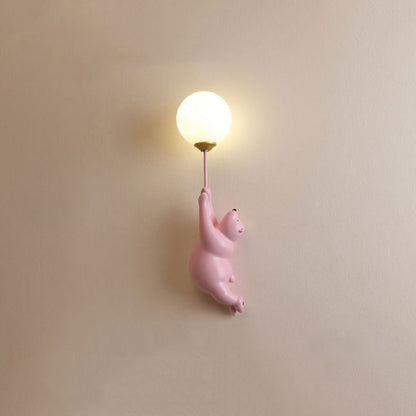 Bear Balloon Ceiling Light | 6.7 x 14.2 in | LED Kids Flush Mount | 3 Colors | Brick by Brick