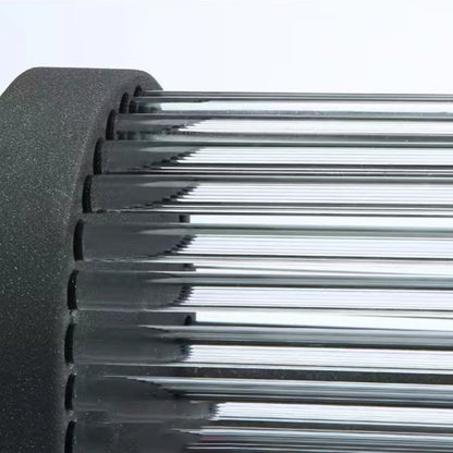 Outdoor Wall Light | Dia 5.1 x H 11.8-31.5 in | Semi-Cylindrical Black | Weatherproof | Modern Design | Brick by Brick