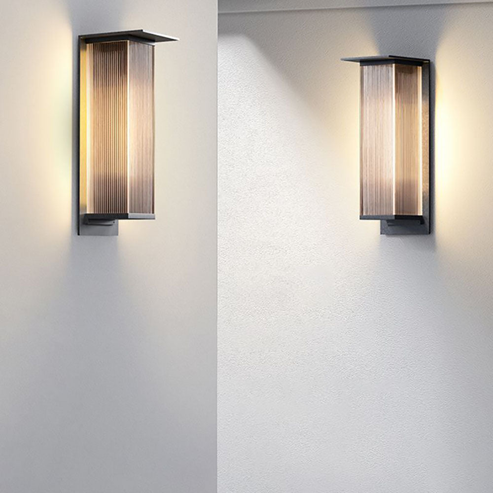 Outdoor LED Wall Light | 7.1"/14.2"/19.7" | Black Metal & Acrylic | IP54 Waterproof | Modern Design | Brick by Brick