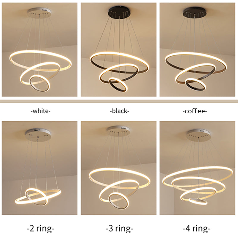 Modern Ring Pendant Light | 7.9 - 15.8 in | Metal & Silicon | Dimmable | Indoor | Brick by Brick