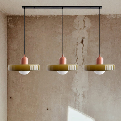 3-Light Glass Chandelier | 59.06 x 38.98 in | Contemporary Ceiling Fixture | Elegant Home Décor Lighting | Brick by Brick