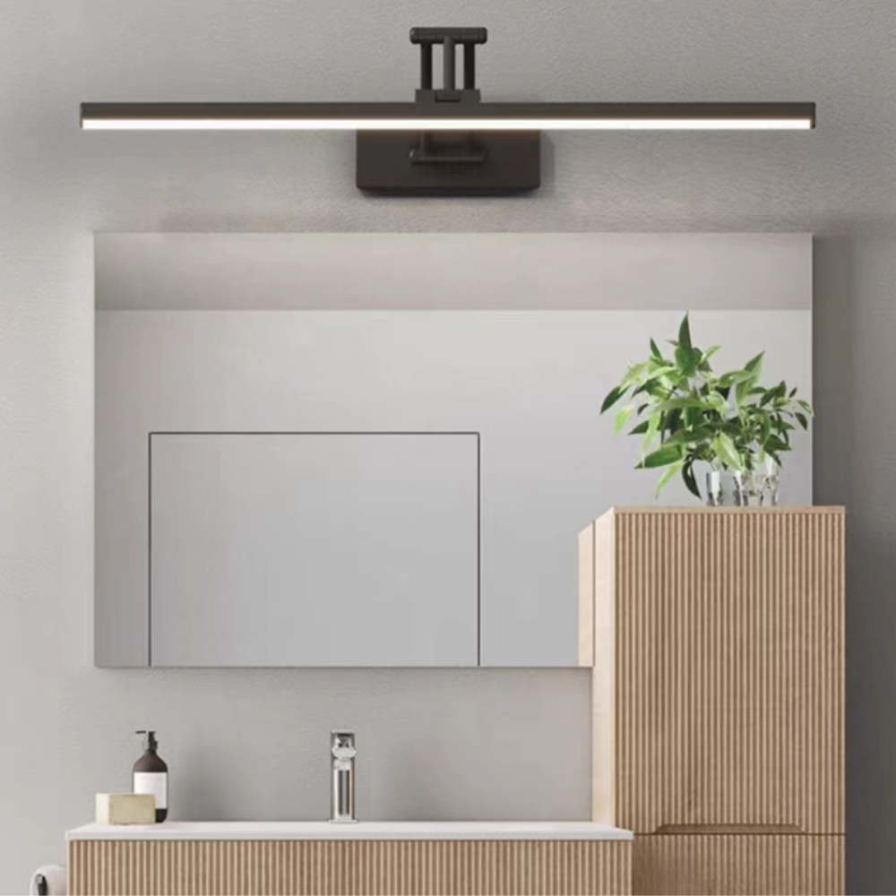 LED Vanity Wall Lamp | 15.8 - 39.4 in | Linear Bathroom Mirror Light | Metal and Acrylic Fixture | Brick by Brick