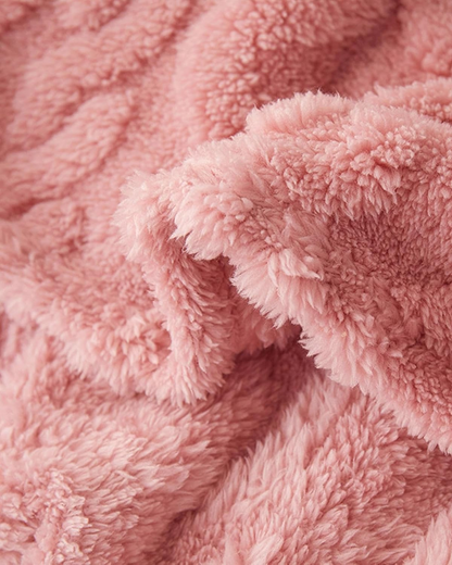 CozyNest Throw Blanket | Ultra-Soft Faux Sheepskin | Lightweight All-Season Comfort | Brick by Brick