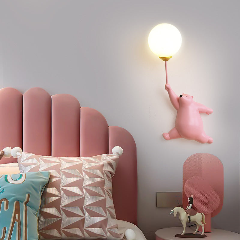 Bear Balloon Ceiling Light | 6.7 x 14.2 in | LED Kids Flush Mount | 3 Colors | Brick by Brick