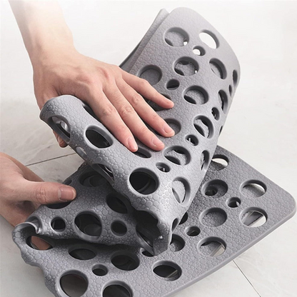 Anti-Slip Shower Mat | Rectangular PVC Bath Safety Mat with Drain Holes for Bathroom | Brick by Brick