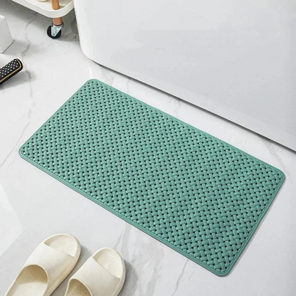 Non Slip Bathtub Mat | Anti-Mold PVC Bath & Shower Safety Mat with Drain Holes | Brick by Brick