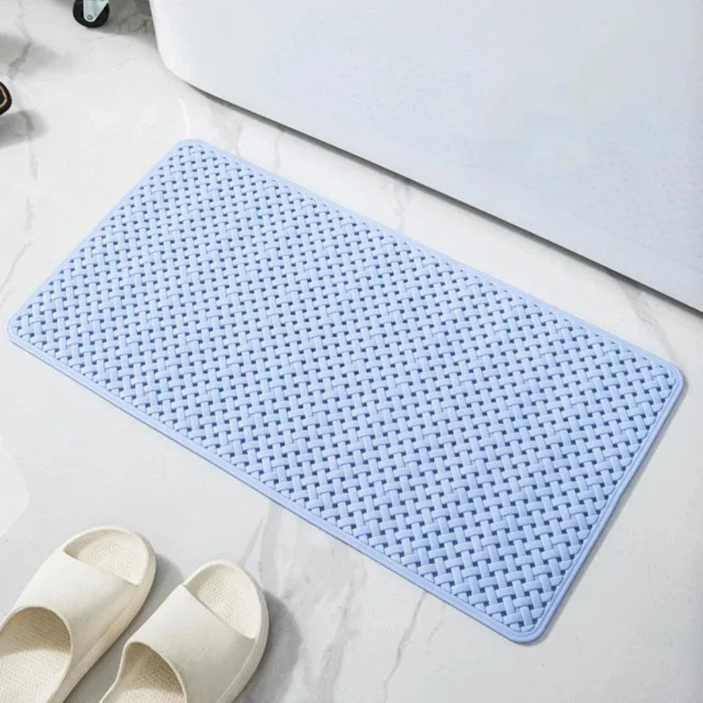Non Slip Bathtub Mat | Anti-Mold PVC Bath & Shower Safety Mat with Drain Holes | Brick by Brick