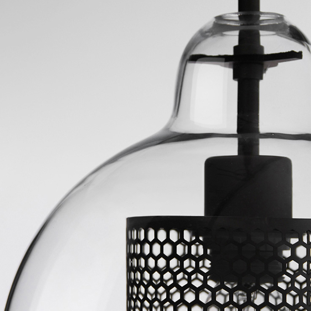 Elegant Glass Pendant Lamp | Gold or Silver | Adjustable Hanging Light | Contemporary Home Lighting | Brick by Brick