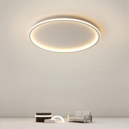 Ultra-Thin Modern Ceiling Light | Flush Mount LED for Low Ceilings | Round & Dimmable