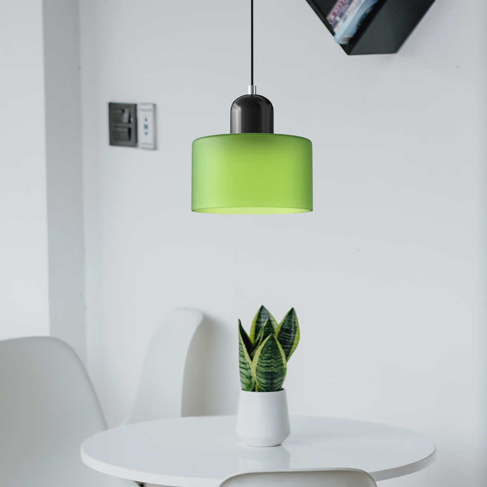 Bauhaus Glass Pendant Light | Modern Globe Design | Adjustable Ceiling Lamp | Brick by Brick