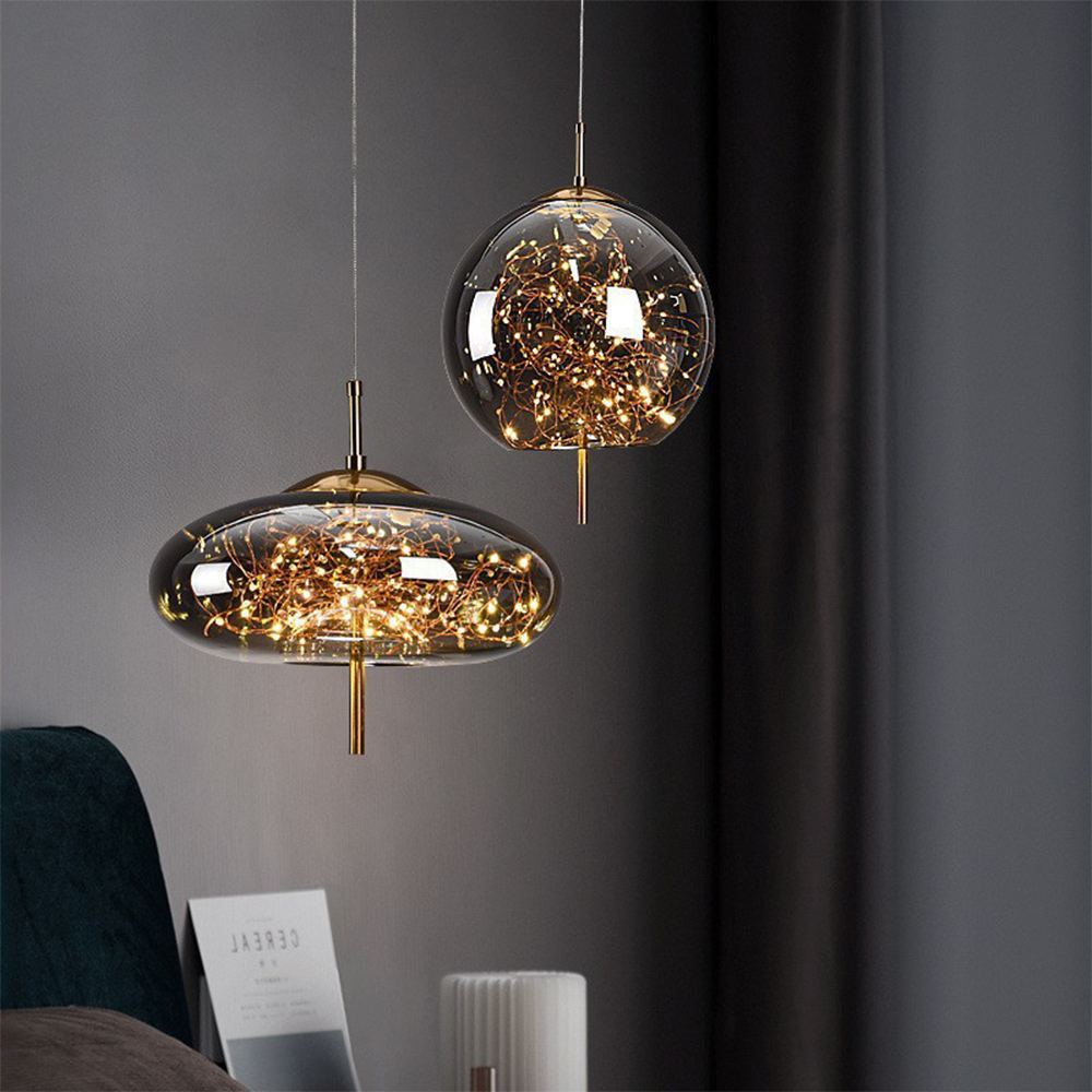 Nordic Pendant Light | Luxury LED Lighting | Modern Glass Pendant | Energy-Efficient Home Décor | Brick by Brick