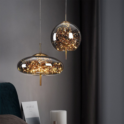 Nordic Pendant Light | Luxury LED Lighting | Modern Glass Pendant | Energy-Efficient Home Décor | Brick by Brick