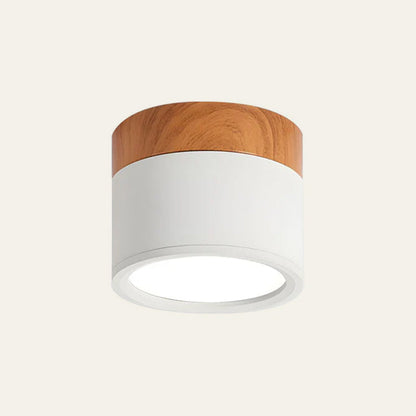 Cylinder Flush Ceiling Light | H2.36–2.75 in | Compact Modern LED Fixture| Sleek Aluminum | Brick by Brick