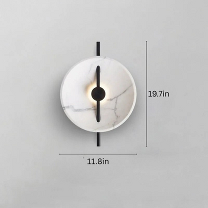 Sleek Nordic Wall Sconce | 11.8 x 18.9/19.7 in | Metal Dimmable Wall Light | Ambient Hallway & Living Lamp | Brick by Brick