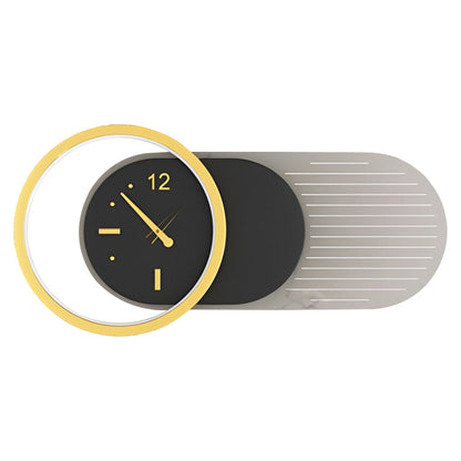 Wall Clock | Led Light | Silent Movement | Ambient Glow | Creative Modern Design
