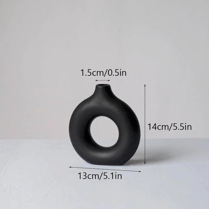 Minimalist Ceramic Vase | Nordic Matte Finish | Eco-Friendly | For Flowers