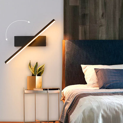 Modern Rotatable LED Wall Light | Black Metal | 12" Pivot Arm | Brick by Brick