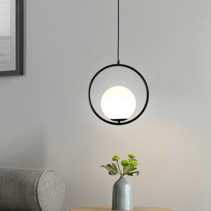 Scandinavian Pendant Lamp | 15.7 x 7.8 in | Metal & Glass | Elegant Warm Illumination | Brick by Brick