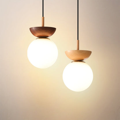 Decorative Glass Pendant Lamp | 6.29 x 10.62 in | Modern Hanging Light | Clear Glass Shade | Adjustable Cord | Brick by Brick