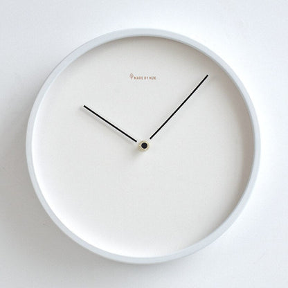 Minimalist Wall Clock | 9.8 in or 11.8 in | Nordic White Wood Design | Silent Modern Timepiece | Brick by Brick