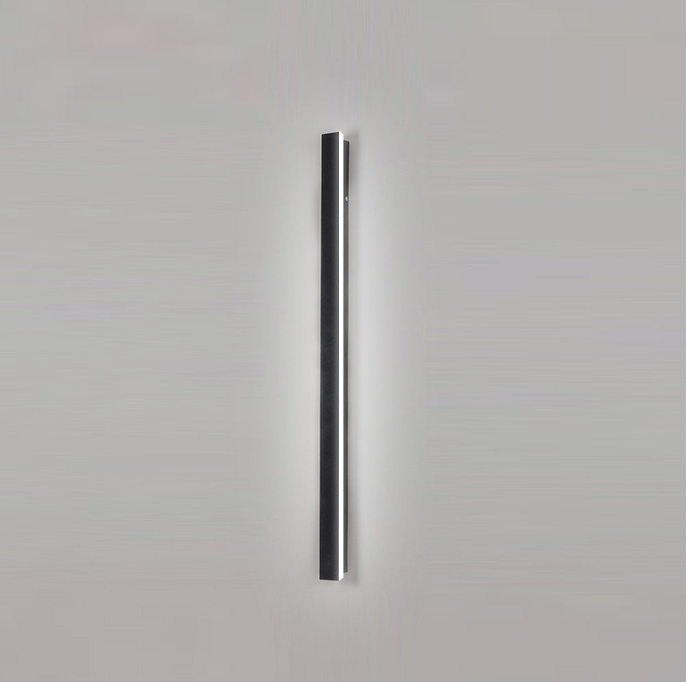 Industrial Outdoor LED Wall Light | 11.8–47.2 x 2 in | Black Acrylic Long Fixture | IP65 Waterproof Exterior Lighting | Brick by Brick