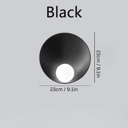 Contemporary Wall Sconce | 9.1 x 9.1 in | LED Light with Sculptural Shade | Adjustable Lighting | Brick by Brick