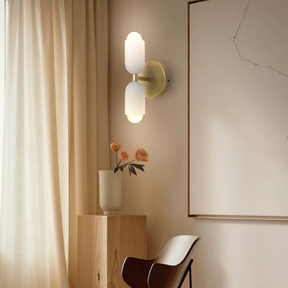 Double‑Head Wall Sconce | Unisex Metal & Acrylic Dual‑Light | Brick by Brick