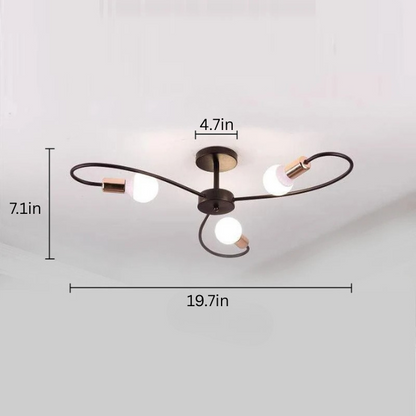 Modern Industrial Ceiling Lamp | L19.69-32.68 in | E27 Pendant Light | Retro Iron Chandelier | Brick by Brick