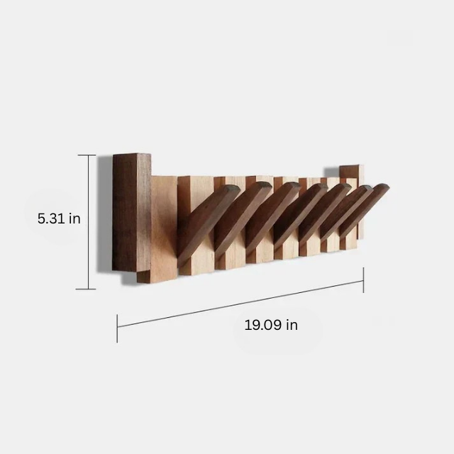 Piano-Inspired Coat Rack | Wall-Mounted Entryway Organizer | Stylish & Durable | Brick by Brick