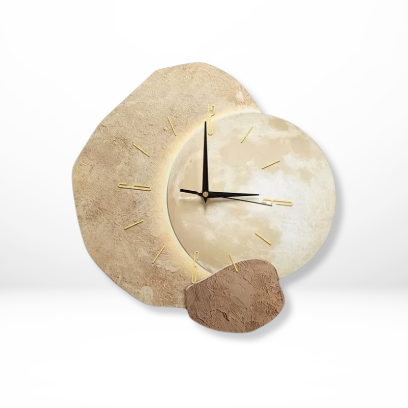 Silent Wooden Wall Clock - Sculptural - Natural Design-Home & Garden > Decor > Clocks > Wall Clocks-Brick by Brick London-B-Brick By Brick London