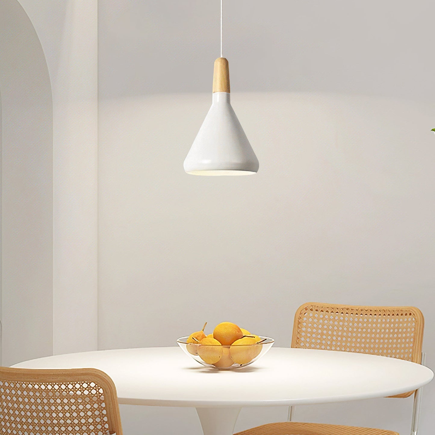 Nordic Macaron Pendant Light | Wooden Accent | Minimalist Charm | D7.09"-15.35" | Brick by Brick