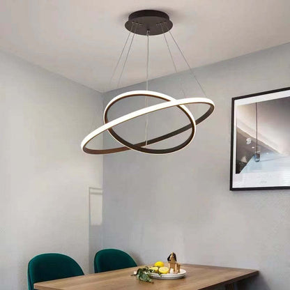 Modern Ring Pendant Light | 7.9 - 15.8 in | Metal & Silicon | Dimmable | Indoor | Brick by Brick