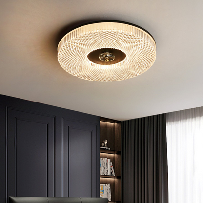 Round LED Flush Mount Ceiling Light | 15.8″ or 19.7″ | Marliyn Modern Style | White, Gold, Black | Brick by Brick
