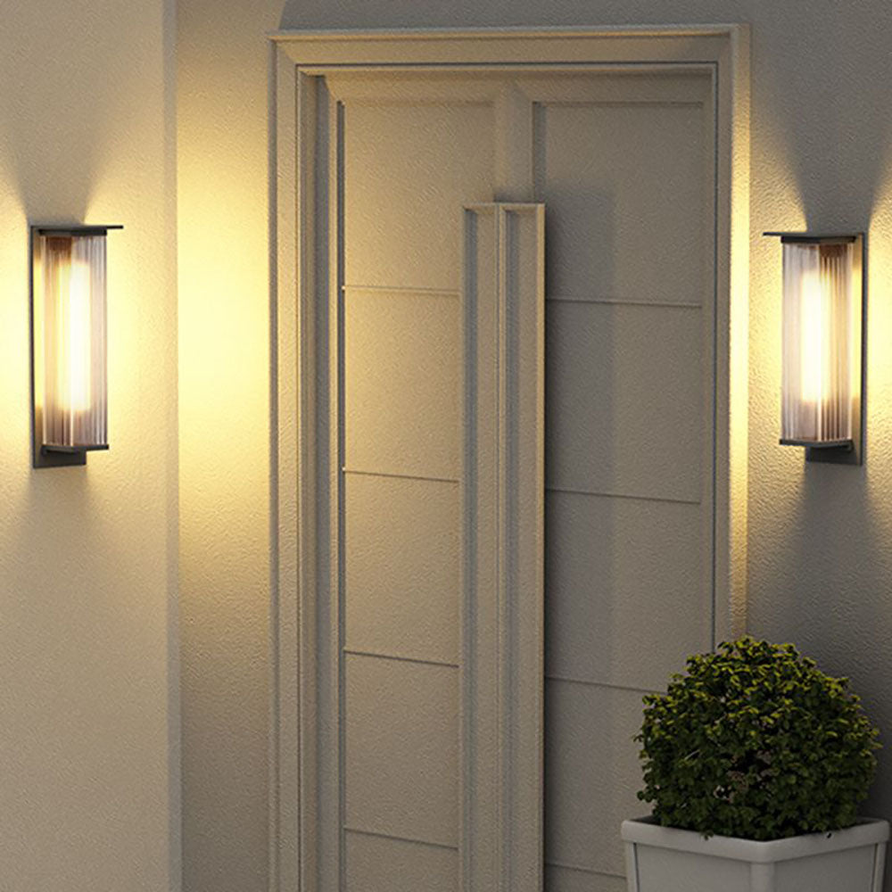 Outdoor LED Wall Light | 7.1"/14.2"/19.7" | Black Metal & Acrylic | IP54 Waterproof | Modern Design | Brick by Brick
