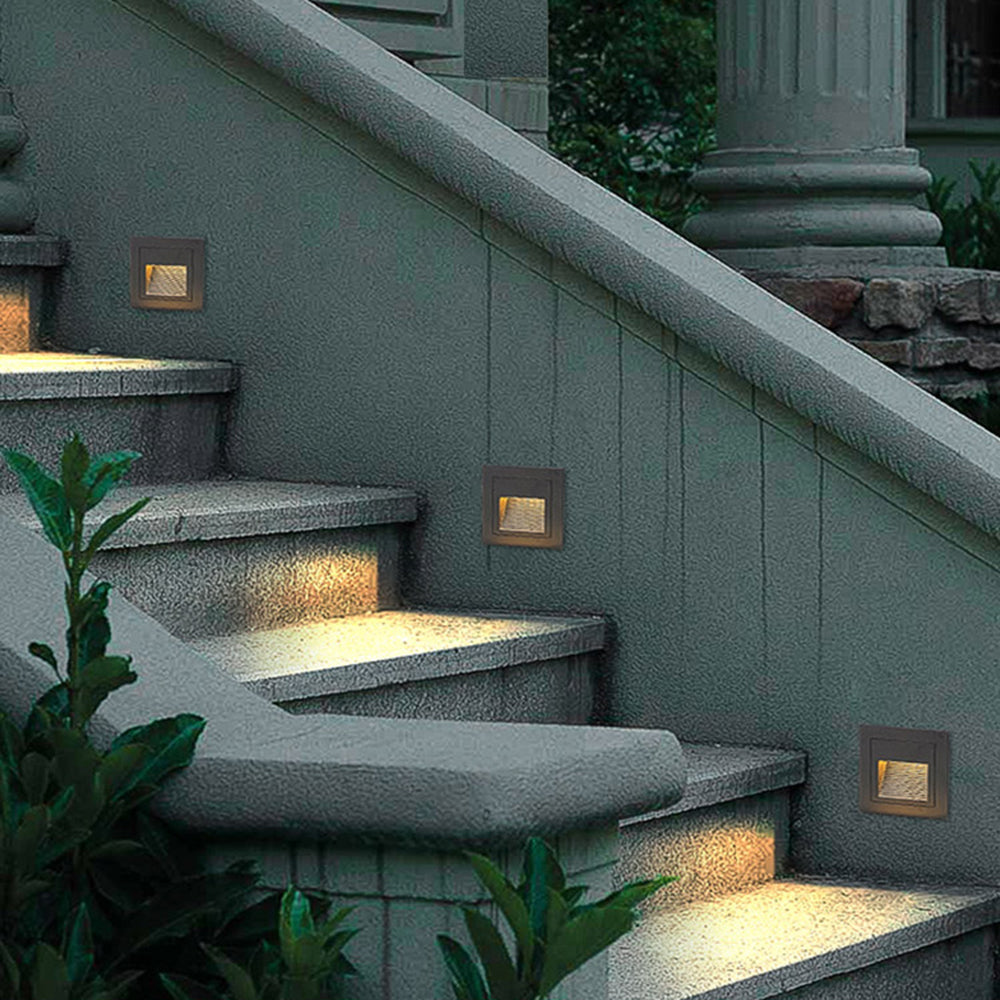 Orr Outdoor Deck Step Light | 2.4 - 8.3 in | Waterproof LED Pathway Light | Garden & Stair Safety | Brick by Brick