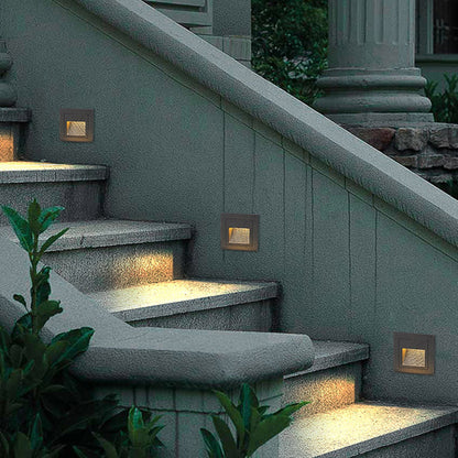 Orr Outdoor Deck Step Light | 2.4 - 8.3 in | Waterproof LED Pathway Light | Garden & Stair Safety | Brick by Brick