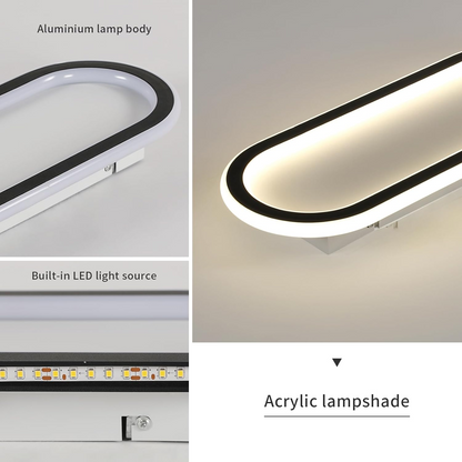 Modern Corridor Ceiling Light | Sleek Long Fixture | 11.8in-23.6in | Contemporary Lighting | Brick by Brick