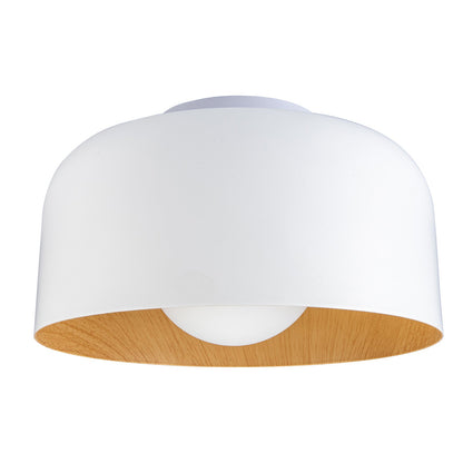 Minimalist Flush Mount Ceiling Light | D8.66 in × H5.12 in | Modern LED Fixture | Brick by Brick