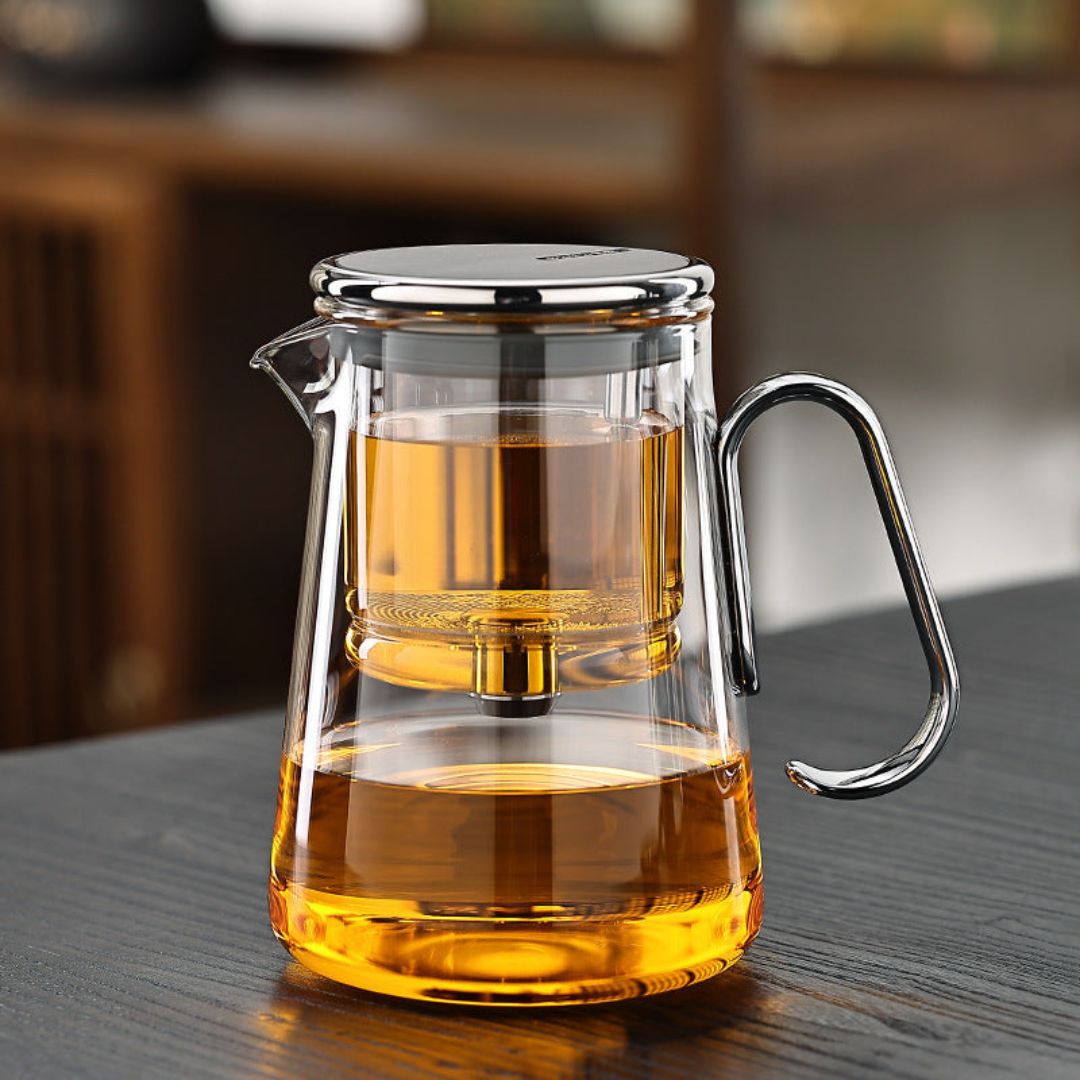 Magnetic Glass Teapot | 700ml | Precision Tea Maker | Borosilicate Glass & Stainless Steel | Brick by Brick