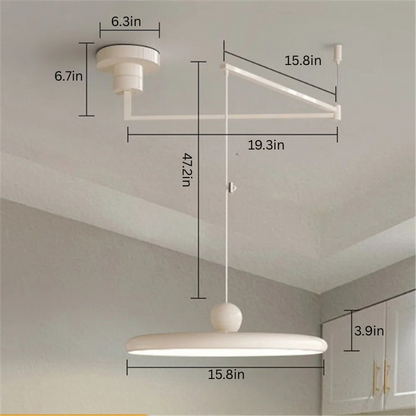 Nordic Rotatable Pendant Light | AC 90–260V | Modern Folding LED Chandelier | Adjustable Arm Ceiling Lamp | Brick by Brick