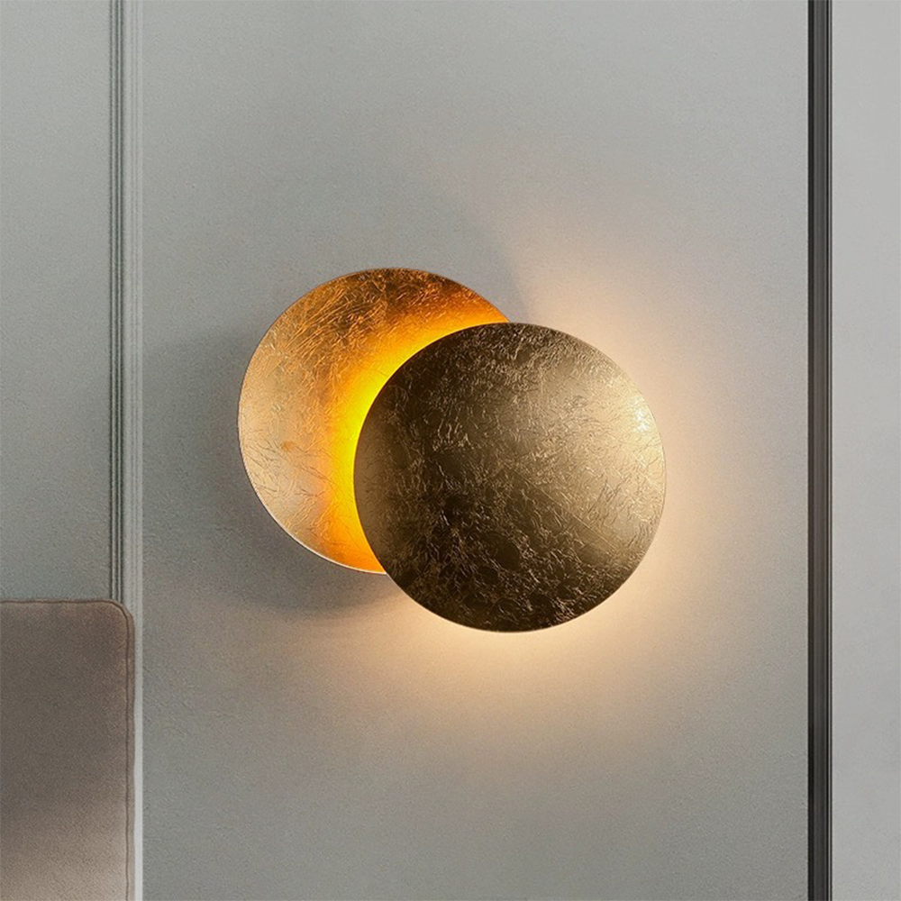 Rotating Round Wall Light | Modern LED Fixture | 7.8–9.8 in | Creative Iron Design | Brick by Brick