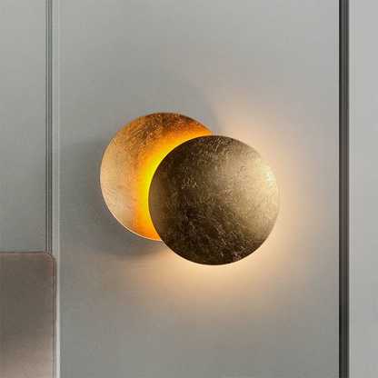 Rotating Round Wall Light | Modern LED Fixture | 7.8–9.8 in | Creative Iron Design | Brick by Brick