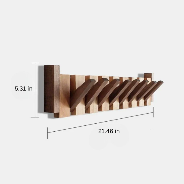 Piano-Inspired Coat Rack | Wall-Mounted Entryway Organizer | Stylish & Durable | Brick by Brick