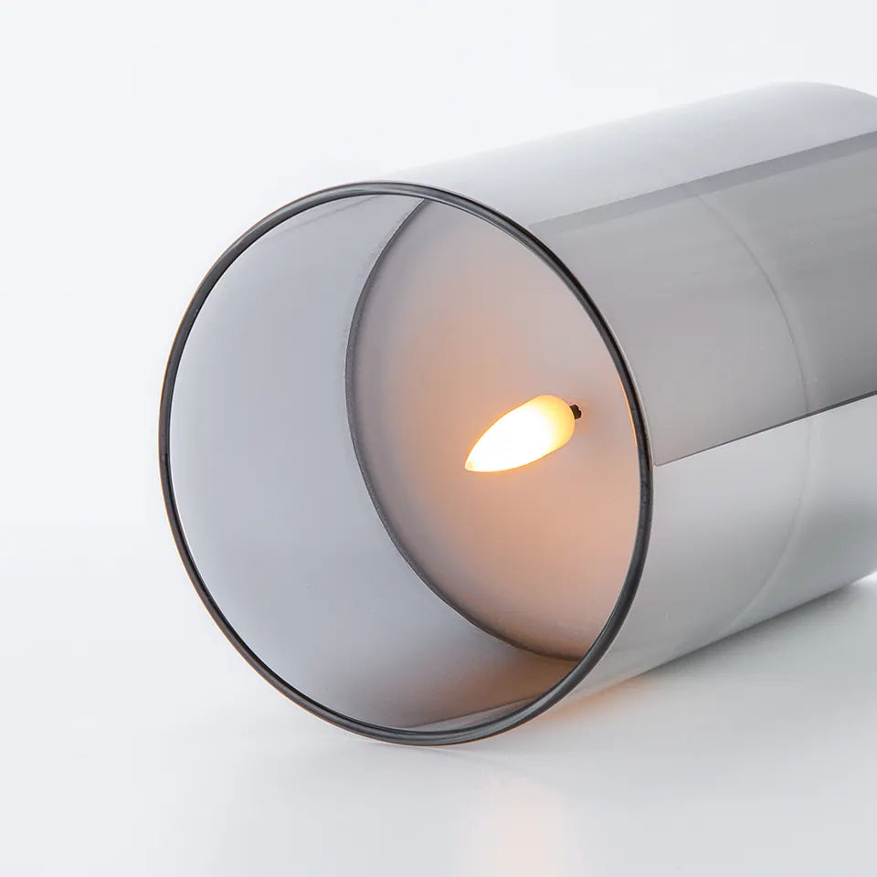 Flameless LED Candles | Table Lamp | 3-Piece Set | Realistic Flickering Glow | Metallic Finish | Brick by Brick